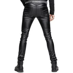 Pantalon 'Hunter' En Simili Cuir Noir -Magasin De Mode pantalon hunter en simili cuir noir 5