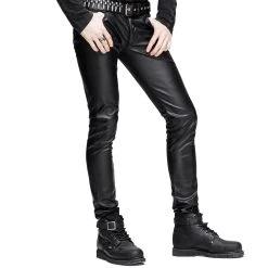 Pantalon 'Hunter' En Simili Cuir Noir -Magasin De Mode pantalon hunter en simili cuir noir 6