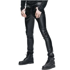 Pantalon 'Hunter' En Simili Cuir Noir -Magasin De Mode pantalon hunter en simili cuir noir 8