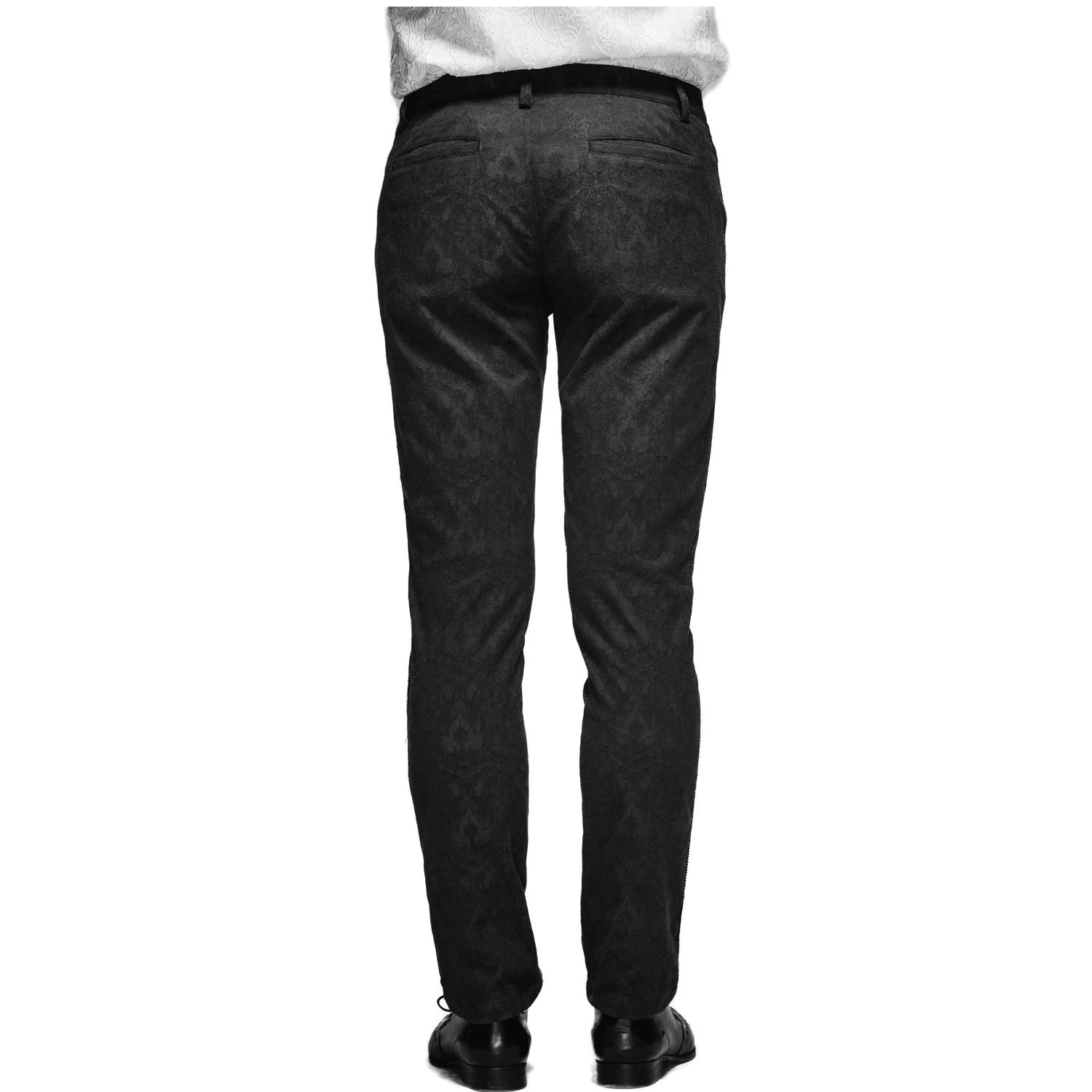 Pantalon 'Ishmael' En Jacquard Noir 6 Pantalon 'Ishmael' En Jacquard Noir – Image 4