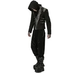 Pantalon 'Lycidas' En Velours Noir -Magasin De Mode pantalon lycidas en velours noir 3