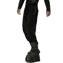 Pantalon 'Lycidas' En Velours Noir -Magasin De Mode pantalon lycidas en velours noir 8