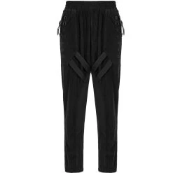 Pantalon 'Lycidas' En Velours Noir -Magasin De Mode pantalon lycidas en velours noir 9