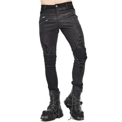 Pantalon 'New Order' Noir -Magasin De Mode pantalon new order noir 10