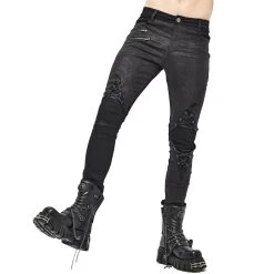 Pantalon 'New Order' Noir -Magasin De Mode pantalon new order noir 8