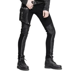 Pantalon Pour Hommes 'Dark Punk' Noir 11 Pantalon Pour Hommes 'Dark Punk' Noir -Magasin De Mode pantalon pour hommes dark punk noir 2