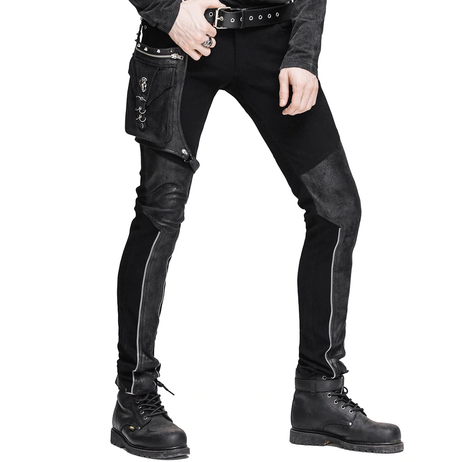 Pantalon Pour Hommes 'Dark Punk' Noir 5 Pantalon Pour Hommes 'Dark Punk' Noir – Image 3