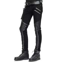 Pantalon Pour Hommes 'Dark Punk' Noir 12 Pantalon Pour Hommes 'Dark Punk' Noir -Magasin De Mode pantalon pour hommes dark punk noir 3