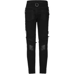 Pantalon 'Punk Broken Hole Net' Noir 30 Pantalon 'Punk Broken Hole Net' Noir -Magasin De Mode pantalon punk broken hole net noir 11