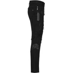 Pantalon 'Punk Broken Hole Net' Noir 31 Pantalon 'Punk Broken Hole Net' Noir -Magasin De Mode pantalon punk broken hole net noir 12