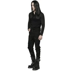 Pantalon 'Punk Broken Hole Net' Noir 22 Pantalon 'Punk Broken Hole Net' Noir -Magasin De Mode pantalon punk broken hole net noir 3