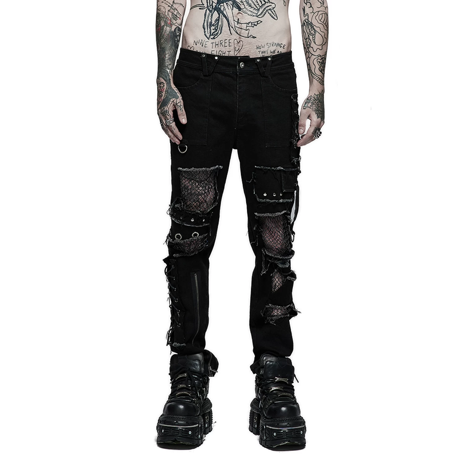 Pantalon 'Punk Decadent' Noir 3 Pantalon 'Punk Decadent' Noir