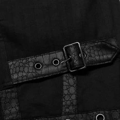 Pantalon 'Punk Simple Woven' Noir -Magasin De Mode pantalon punk simple woven noir 12