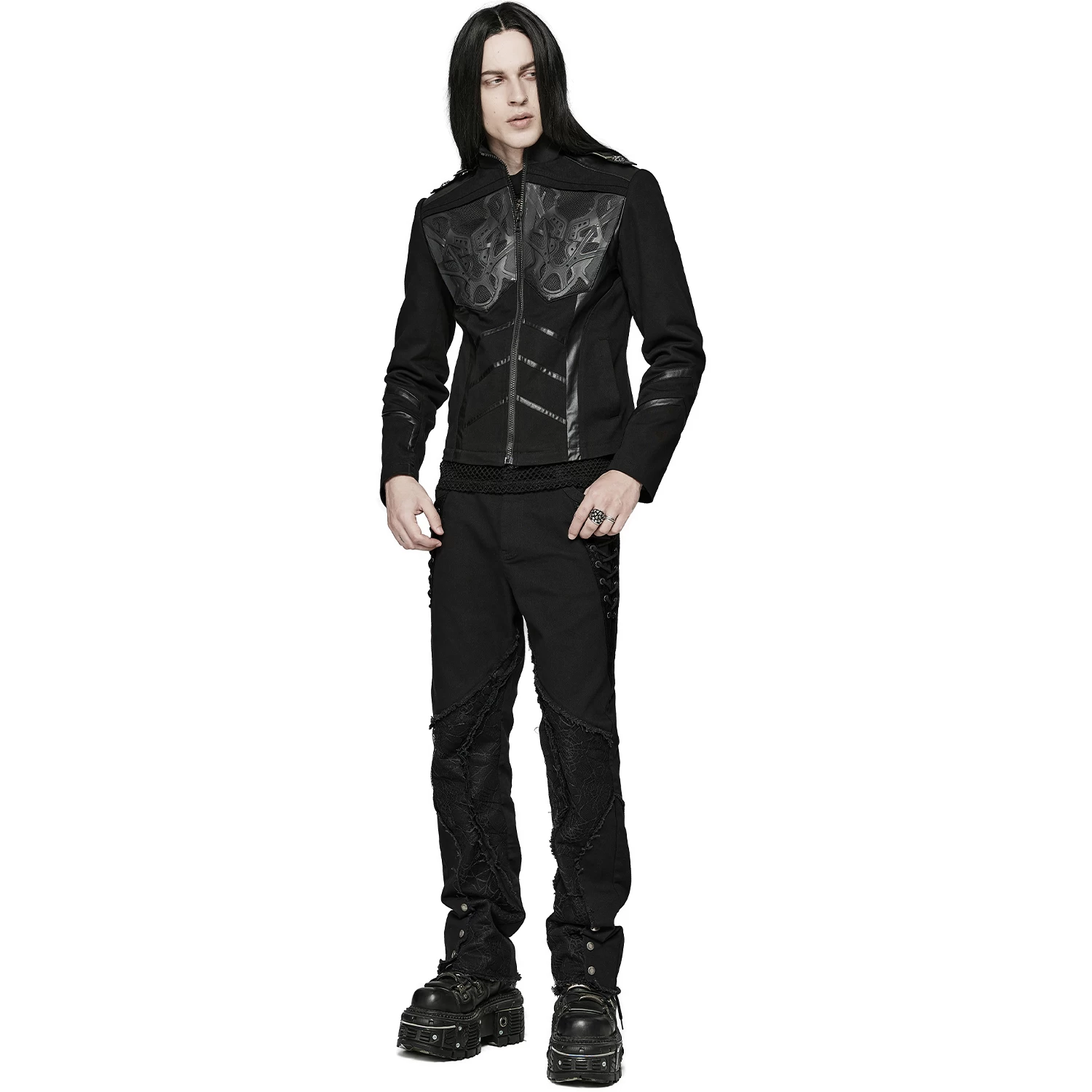 Pantalon 'Punk Spider Mesh' Noir 6 Pantalon 'Punk Spider Mesh' Noir â Image 4