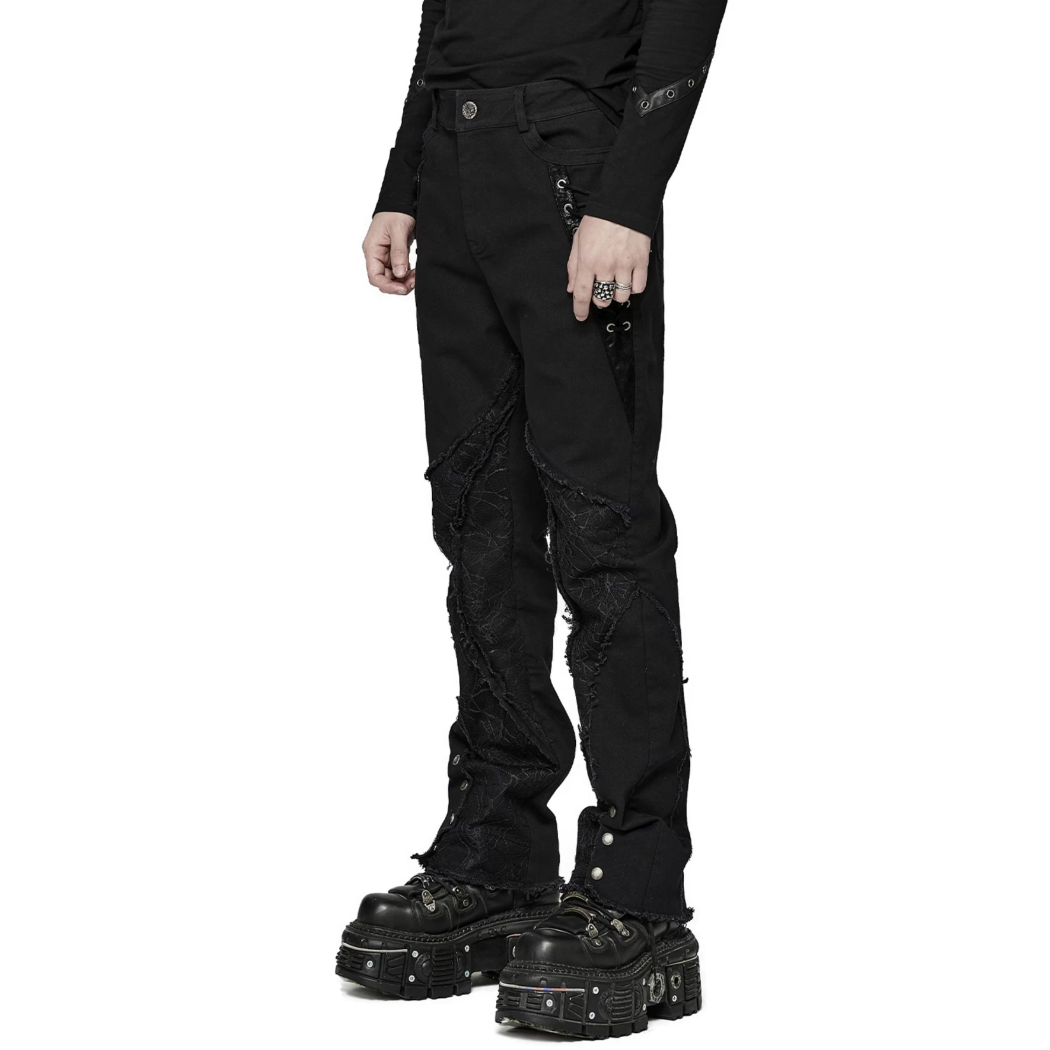 Pantalon 'Punk Spider Mesh' Noir 9 Pantalon 'Punk Spider Mesh' Noir â Image 7