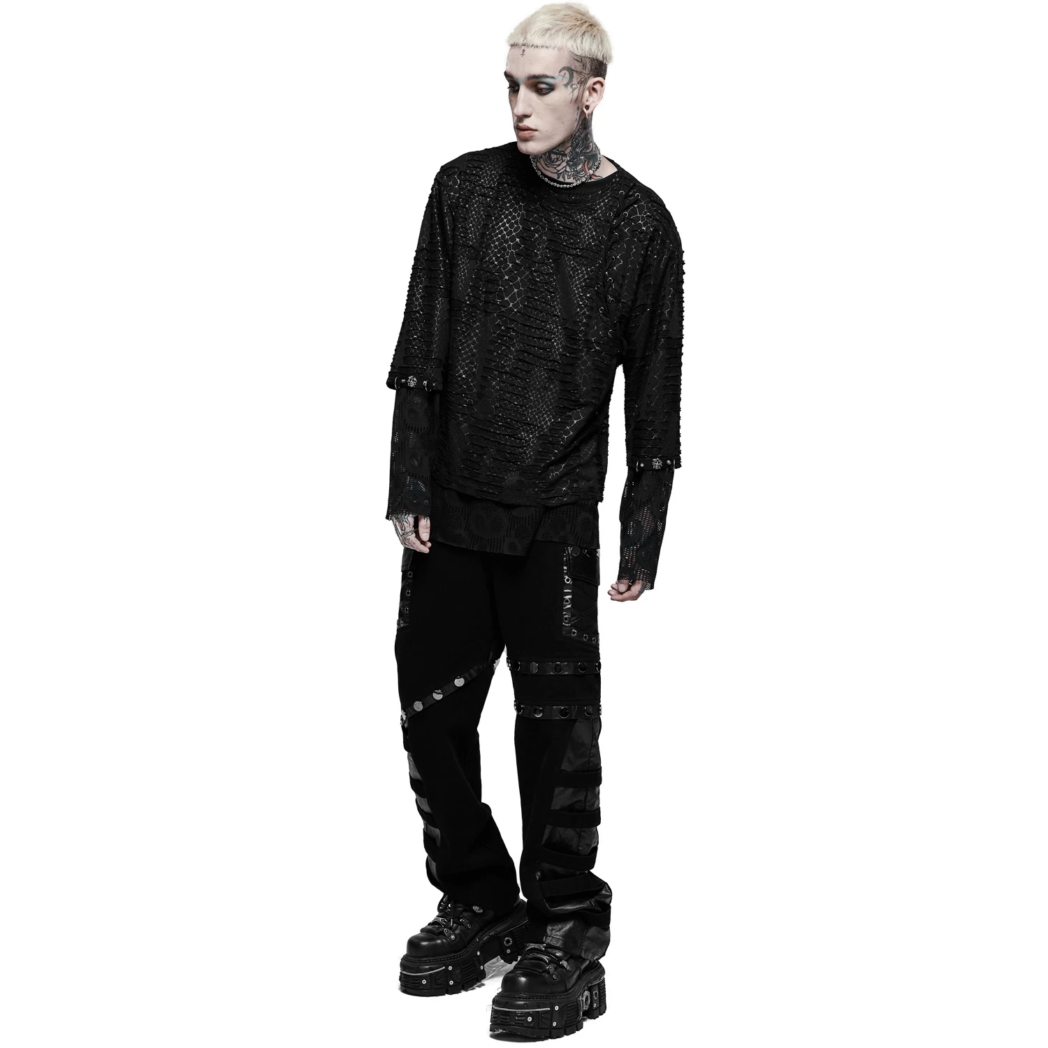 Pantalon 'Punk Stylish' Noir 4 Pantalon 'Punk Stylish' Noir â Image 2