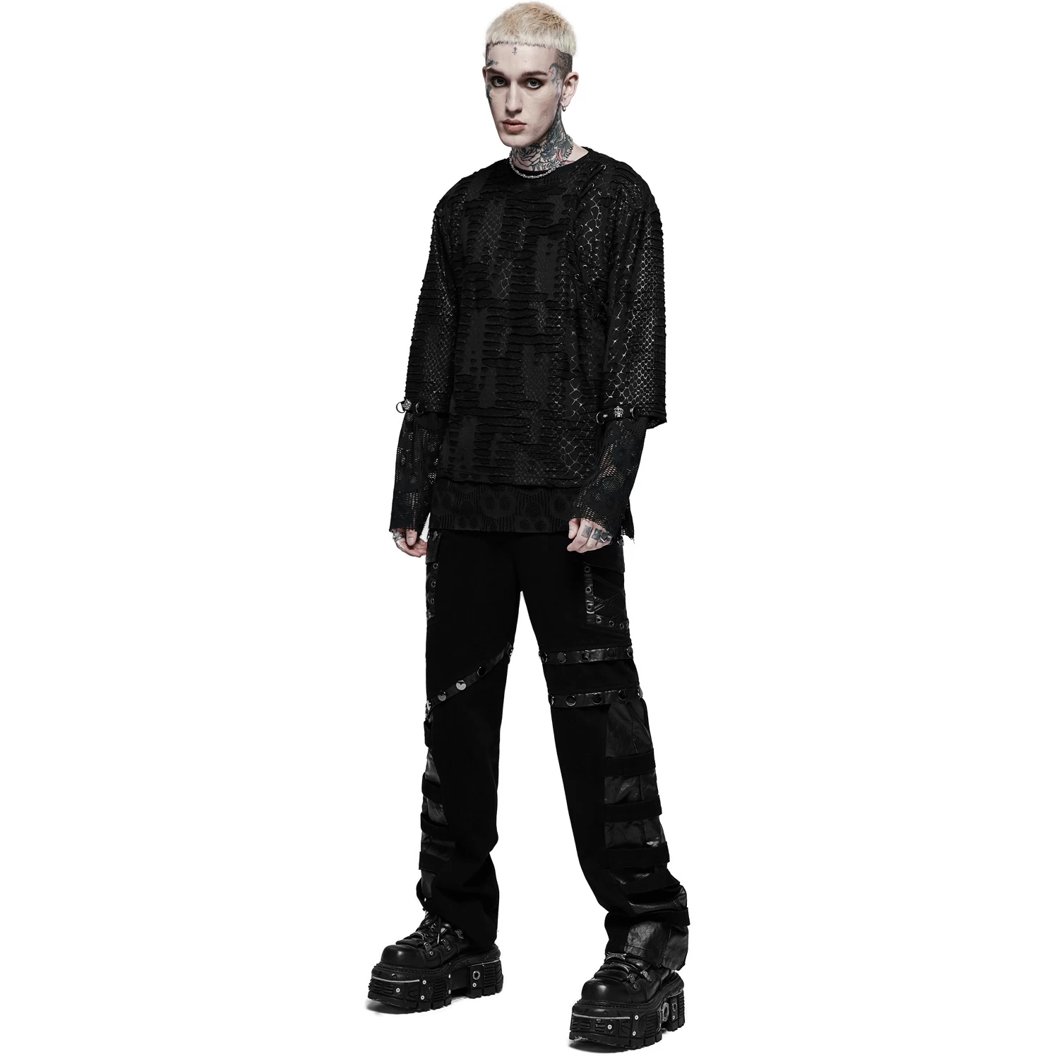 Pantalon 'Punk Stylish' Noir 8 Pantalon 'Punk Stylish' Noir â Image 6