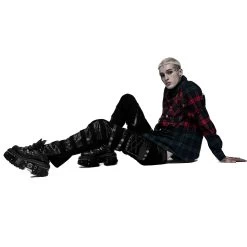 Pantalon 'Punk Stylish' Noir 28 Pantalon 'Punk Stylish' Noir -Magasin De Mode pantalon punk stylish noir 6