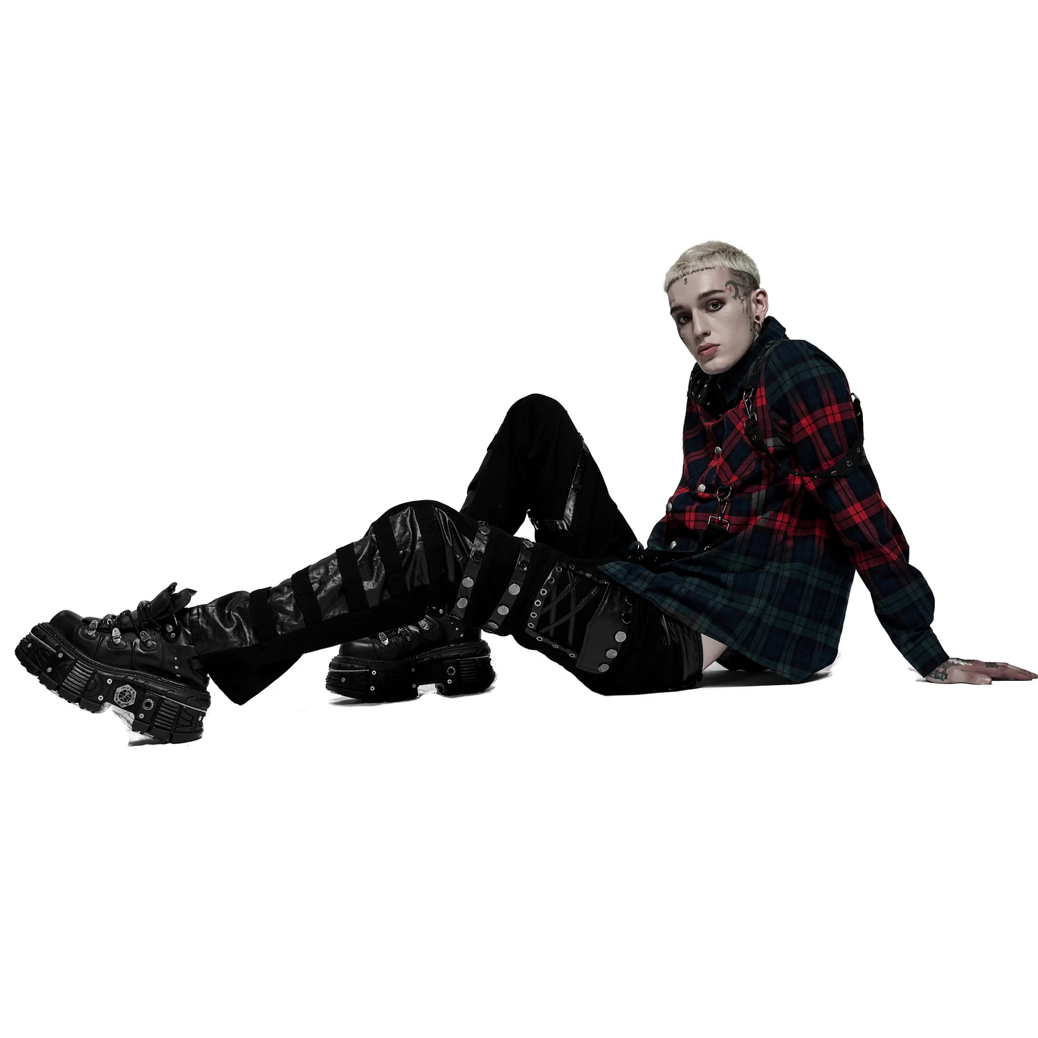 Pantalon 'Punk Stylish' Noir 9 Pantalon 'Punk Stylish' Noir â Image 7