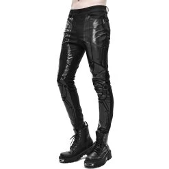 Pantalon Skinny 'Robot Armor' Noir Pour Hommes -Magasin De Mode pantalon skinny robot armor noir pour hommes 7