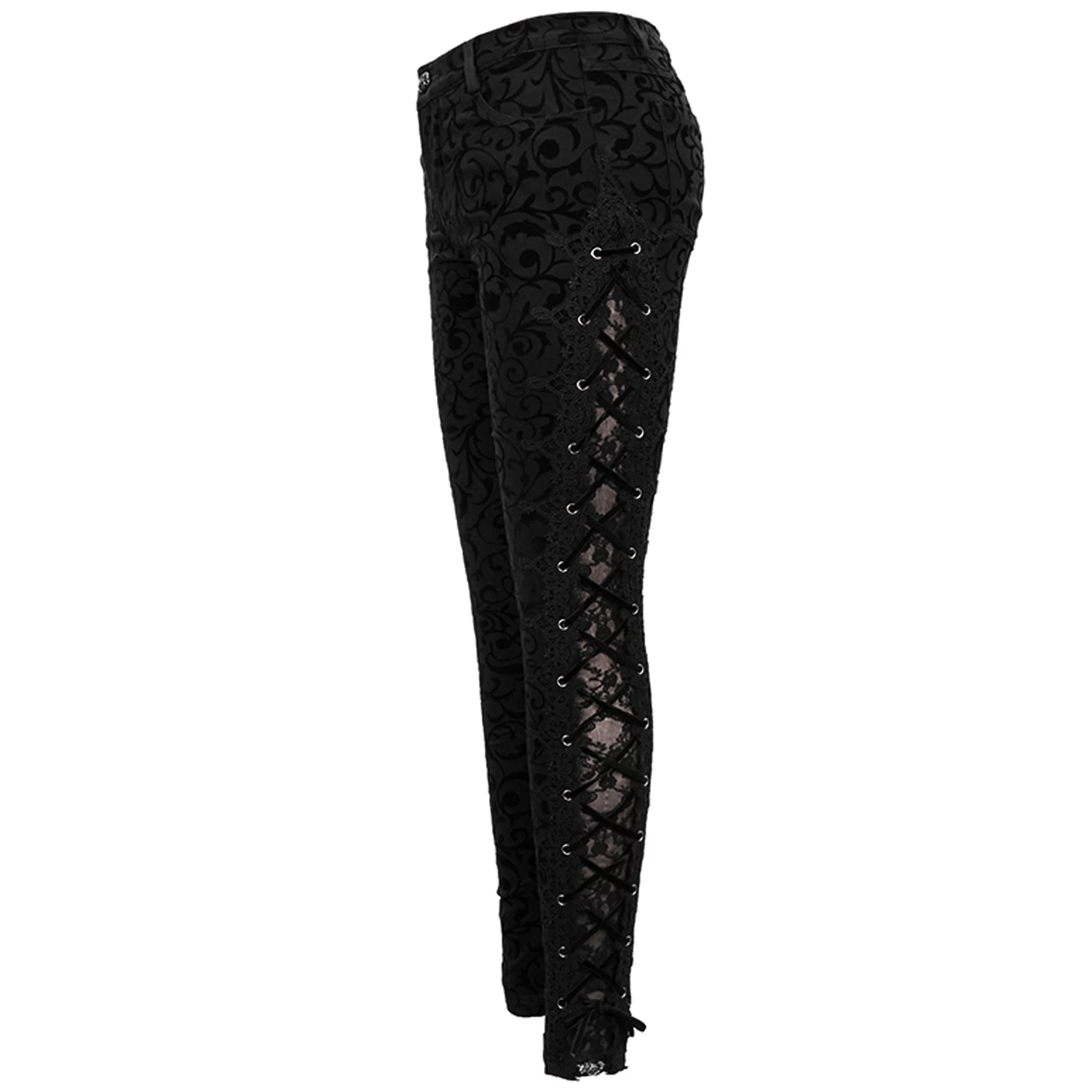 Pantalon 'Slim Lace' Noir 14 Pantalon 'Slim Lace' Noir – Image 12