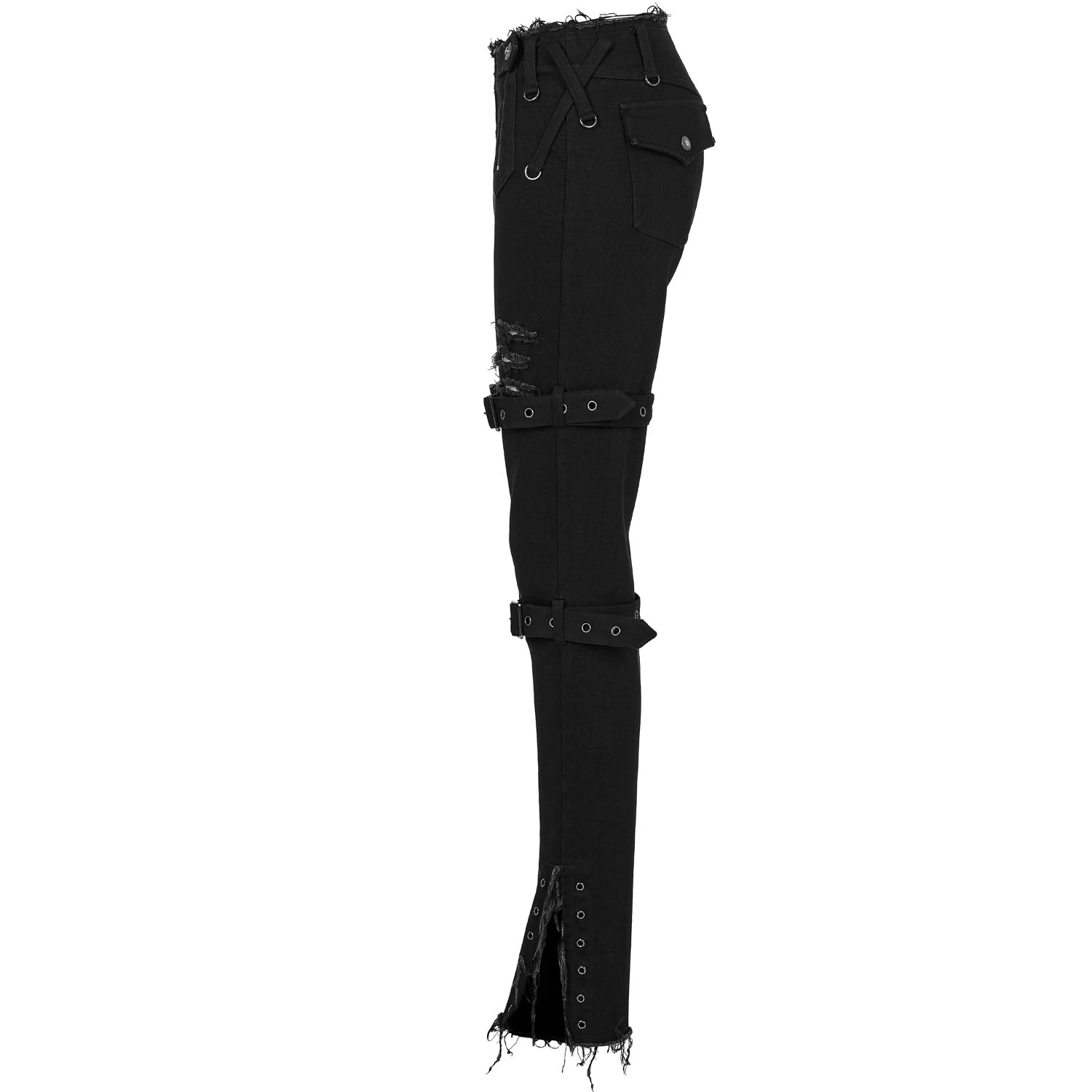 Pantalon Taille Basse 'Katell' Noir 14 Pantalon Taille Basse 'Katell' Noir – Image 12