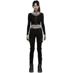 Pantalon Taille Basse 'Katell' Noir 21 Pantalon Taille Basse 'Katell' Noir -Magasin De Mode pantalon taille basse katell noir 3