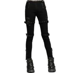 Pantalon Taille Basse 'Katell' Noir 23 Pantalon Taille Basse 'Katell' Noir -Magasin De Mode pantalon taille basse katell noir 5