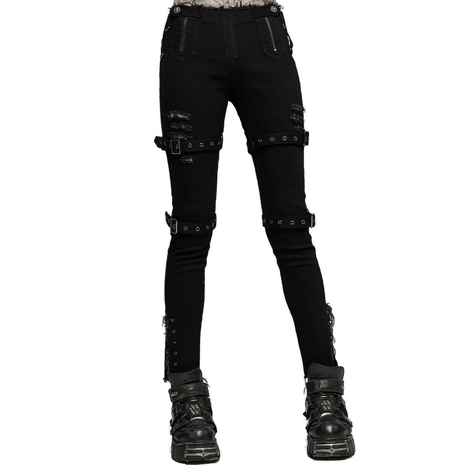 Pantalon Taille Basse 'Katell' Noir 8 Pantalon Taille Basse 'Katell' Noir – Image 6