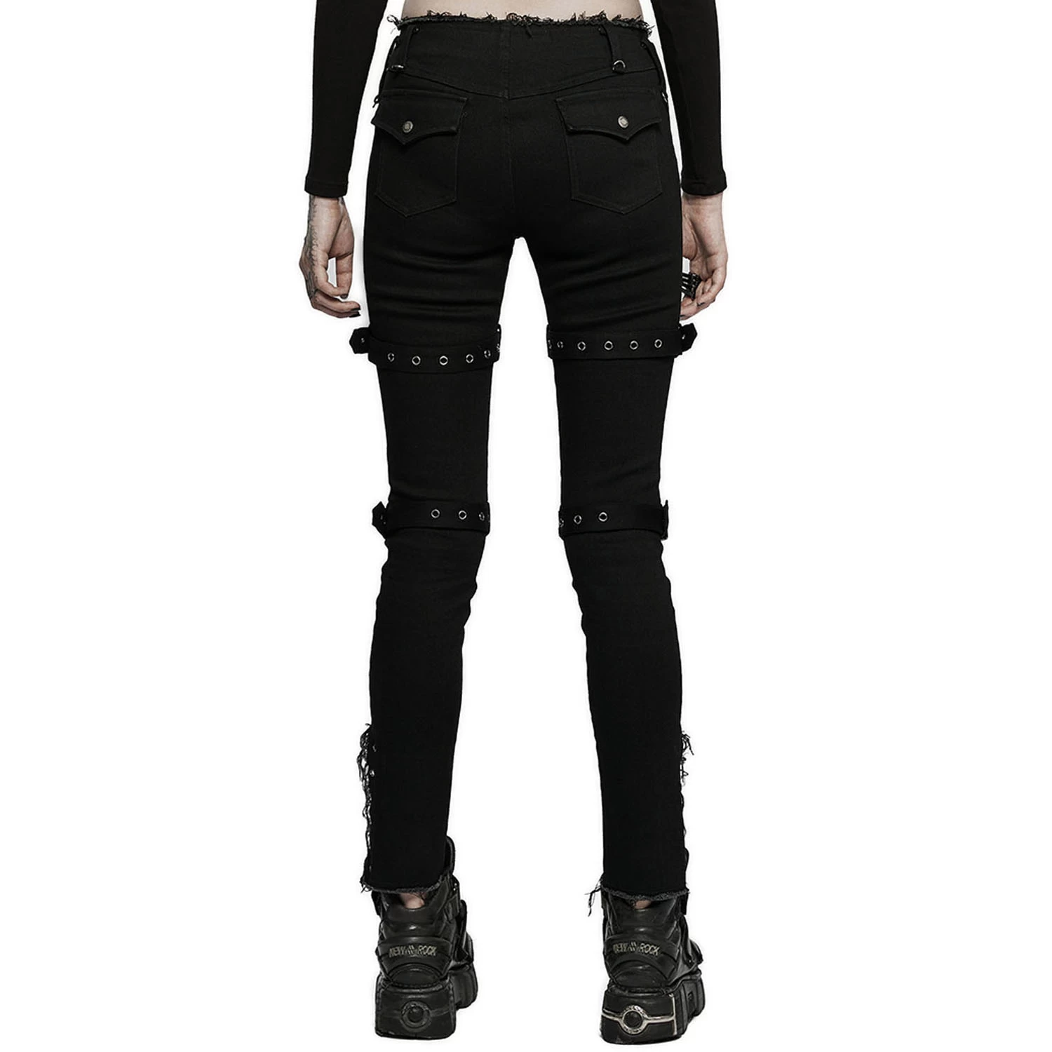 Pantalon Taille Basse 'Katell' Noir 9 Pantalon Taille Basse 'Katell' Noir – Image 7