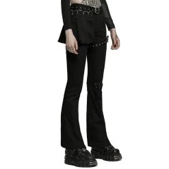 Pantalon Taille Mi Haute 'Lamia' Avec Sur-jupe Noir -Magasin De Mode pantalon taille mi haute lamia avec sur jupe noir 6