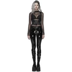 Pantalon 'Toxica' En Vinyle Noir -Magasin De Mode pantalon toxica en vinyle noir 4