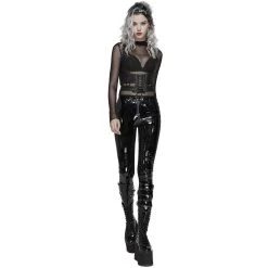 Pantalon 'Toxica' En Vinyle Noir -Magasin De Mode pantalon toxica en vinyle noir 5