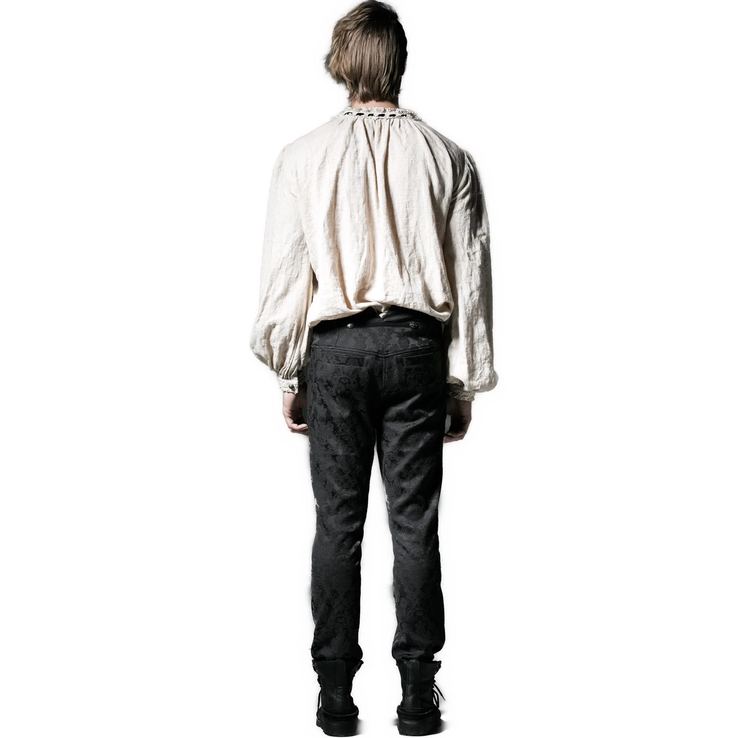 Pantalon 'Vampyr' En Brocart Noir 7 Pantalon 'Vampyr' En Brocart Noir – Image 5