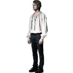 Pantalon 'Vampyr' En Brocart Noir 27 Pantalon 'Vampyr' En Brocart Noir -Magasin De Mode pantalon vampyr en brocart noir 5