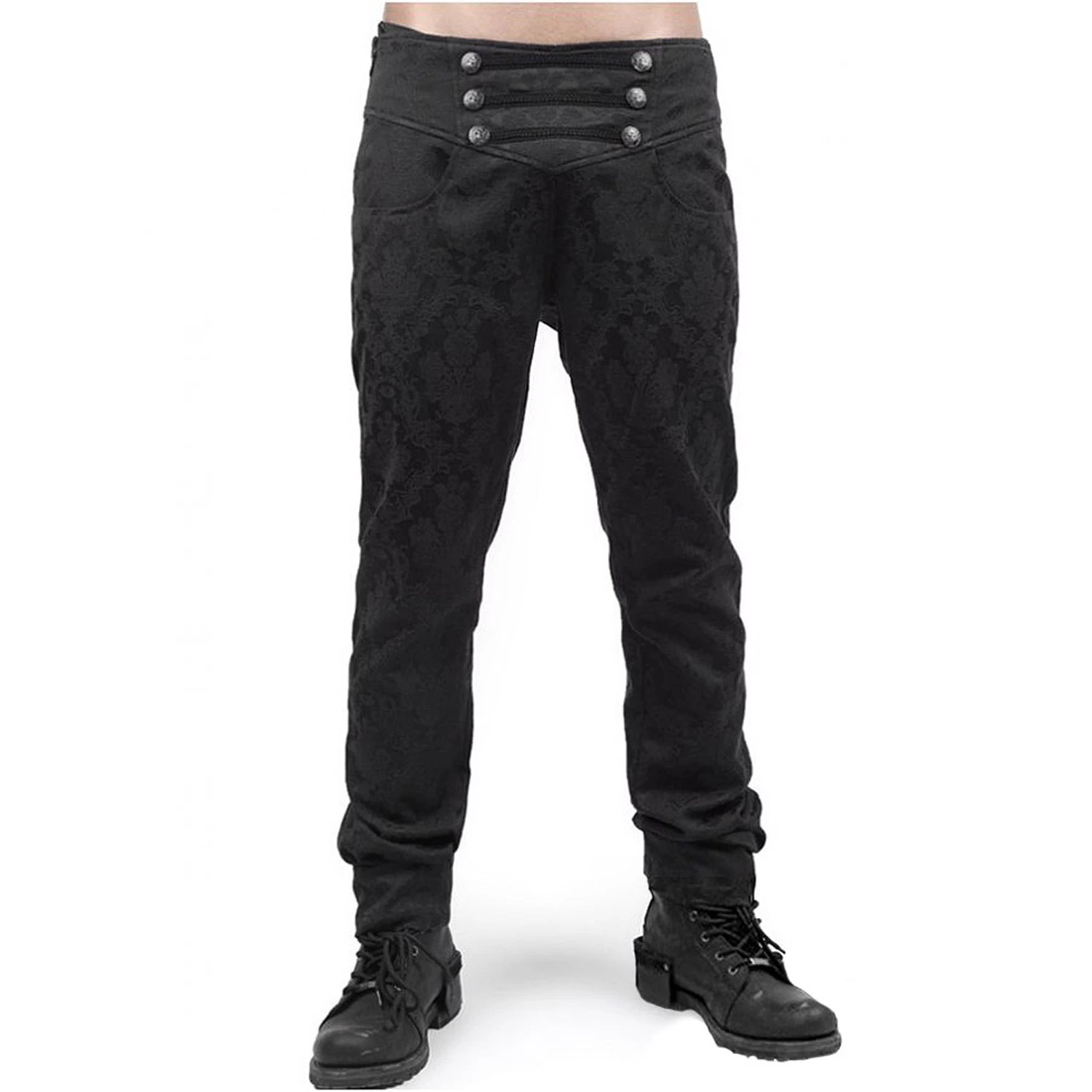 Pantalon 'Vampyr' En Brocart Noir 9 Pantalon 'Vampyr' En Brocart Noir – Image 7