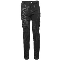 Pantalon 'Wasteland' En Jean Noir -Magasin De Mode pantalon wasteland en jean noir 7