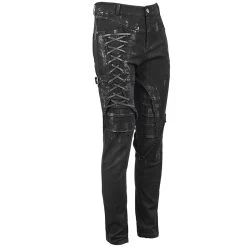 Pantalon 'Wasteland' En Jean Noir -Magasin De Mode pantalon wasteland en jean noir 9