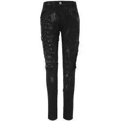 Pantalon 'Wasteland' Noir Pour Femmes -Magasin De Mode pantalon wasteland noir pour femmes 10