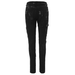 Pantalon 'Wasteland' Noir Pour Femmes -Magasin De Mode pantalon wasteland noir pour femmes 11