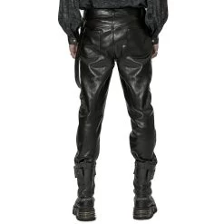 Pantalon 'Xanthus' En Simili Cuir Noir -Magasin De Mode pantalon xanthus en simili cuir noir 16