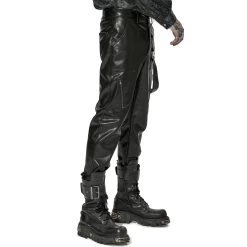 Pantalon 'Xanthus' En Simili Cuir Noir -Magasin De Mode pantalon xanthus en simili cuir noir 17