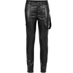 Pantalon 'Xanthus' En Simili Cuir Noir -Magasin De Mode pantalon xanthus en simili cuir noir 18
