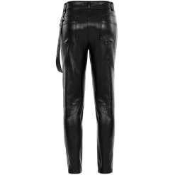 Pantalon 'Xanthus' En Simili Cuir Noir -Magasin De Mode pantalon xanthus en simili cuir noir 19