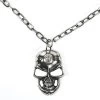 NEW ROCK Pendentif Skull Argenté Avec Chaîne 1 NEW ROCK Pendentif Skull Argenté Avec Chaîne -Magasin De Mode pendentif skull argente avec chaine