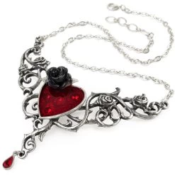 Pendentif 'The Blood Rose Heart' -Magasin De Mode pendentif the blood rose heart 1
