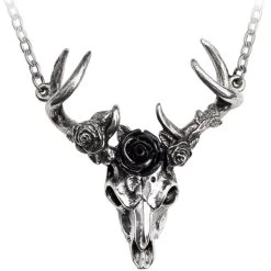 Pendentif 'White Hart, Black Rose'