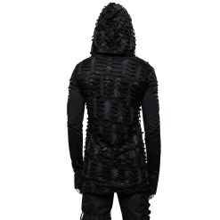 Polo à Capuche Et Manches Longues 'Destruction Unit'... 20 Polo à Capuche Et Manches Longues 'Destruction Unit'... -Magasin De Mode polo a capuche et manches longues destruction unit noir 2