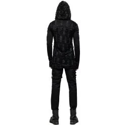 Polo à Capuche Et Manches Longues 'Destruction Unit'... 23 Polo à Capuche Et Manches Longues 'Destruction Unit'... -Magasin De Mode polo a capuche et manches longues destruction unit noir 5