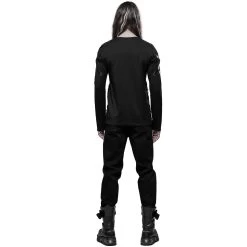 Polo Manches Longues 'Astaroth' Noir -Magasin De Mode polo manches longues astaroth noir 8